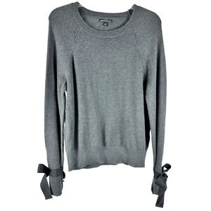 J Crew Mercantile Merino Wool Sweater Sz M Gray NWT Minimalist Preppy